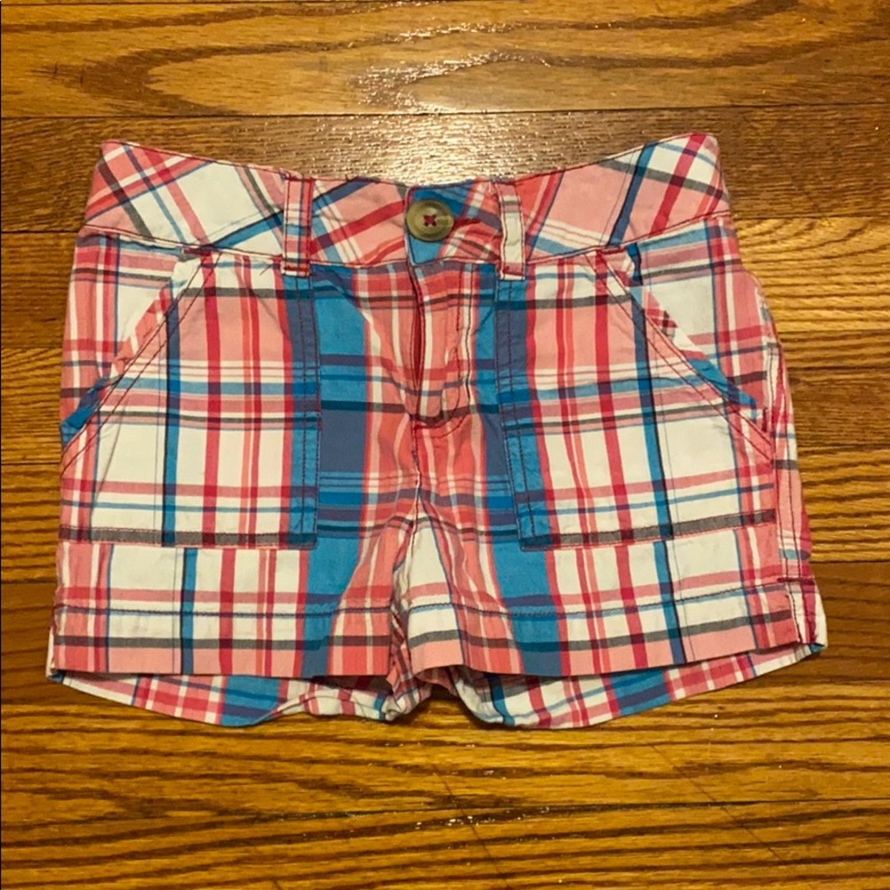Like Love pink plaid shorts size 10